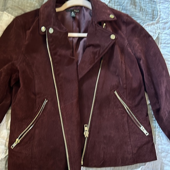 Aqua suede jacket - Picture 3 of 4